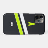 Op maat gemaakte moderne cyber retro monogram iPho Case-Mate iPhone Case (Achterkant (horizontaal))