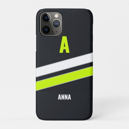 Op maat gemaakte moderne cyber retro monogram iPho Case-Mate iPhone Case (Achterkant)