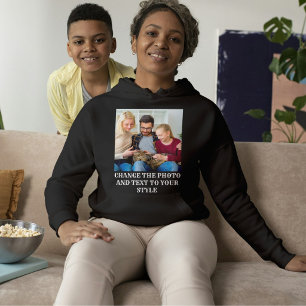 Op maat gemaakte moderne kattenliefhebber familie  hoodie