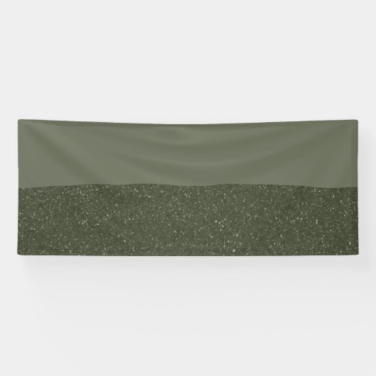 Op maat gemaakte moderne mosgroene banner met gest (Horizontaal)