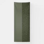 Op maat gemaakte moderne mosgroene banner met gest (Verticaal)