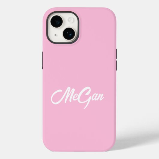 Op maat gemaakte moderne naam minimale monogram ro Case-Mate iPhone case (Achterkant)