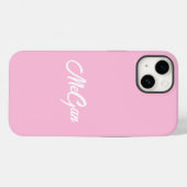 Op maat gemaakte moderne naam minimale monogram ro Case-Mate iPhone case (Achterkant (horizontaal))