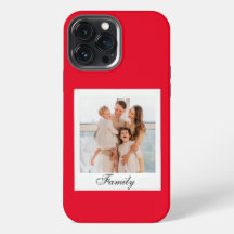 Op maat gemaakte moderne rode vintage iPhone-hoes