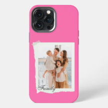Op maat gemaakte moderne roze vintage iPhone-hoes