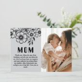 Op maat gemaakte Moederdag cadeau en liefdevolle b Feestdagenkaart (Staand voorkant)