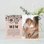 Op maat gemaakte Moederdag cadeau en liefdevolle b Feestdagenkaart (Staand voorkant)