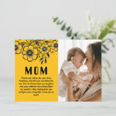 Op maat gemaakte Moederdag cadeau en liefdevolle b Feestdagenkaart (Staand voorkant)