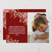 Op maat gemaakte Moederdag cadeau en liefdevolle b Feestdagenkaart (Voorkant / Achterkant)