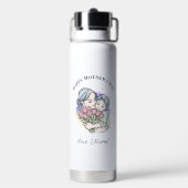 Op maat gemaakte Moederdag Moeder en Kind Waterfle Waterfles (Achterkant)