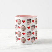Op maat gemaakte mok met babygezicht foto | Cadeau (Midden)