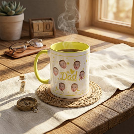 Op maat gemaakte mok met babygezicht foto cadeau v