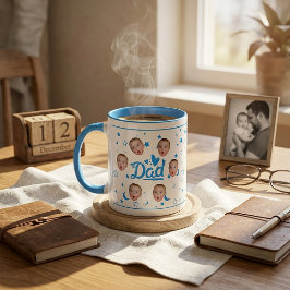Op maat gemaakte mok met babygezicht foto cadeau v