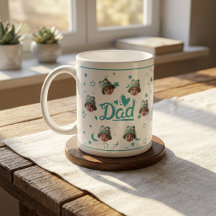 Op maat gemaakte mok met babygezicht foto cadeau v