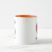 Op maat gemaakte mok met beginletter G | Roze koel (Midden)