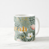 Op maat gemaakte mok met bloemendesign (Voorkant rechts)