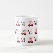 Op maat gemaakte mok met kersen gingham cadeau voo (Center)