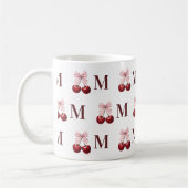 Op maat gemaakte mok met kersen gingham cadeau voo (Links)