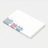 Op maat gemaakte mok voor Hot Chocolate Camp Post-it® Notes (Schuin)