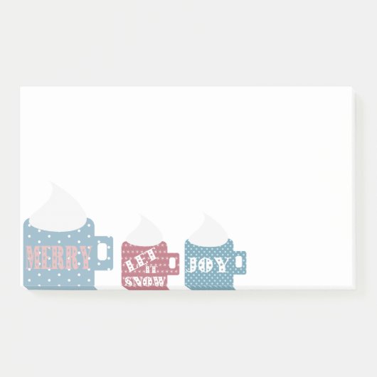 Op maat gemaakte mok voor Hot Chocolate Camp Post-it® Notes (Voorkant)