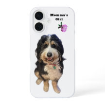 Op maat gemaakte “Momma's Girl” hond iPhone 16 hoe