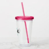 Op maat gemaakte monogram acryl tumbler glazen (Links)