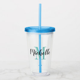 Op maat gemaakte monogram acryl tumbler glazen