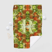 Op maat gemaakte monogram eerste naam moestuin tom golfhanddoek (Insitu)