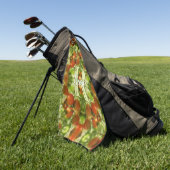 Op maat gemaakte monogram eerste naam moestuin tom golfhanddoek (Groen)