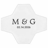 Op maat gemaakte monogram en datum gepersonaliseer voetbal (Enkel)