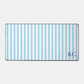 Op maat gemaakte monogram gestreepte werkruimte ge bureaumat (Voorkant)