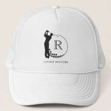 Op maat gemaakte monogram golfswinghoed