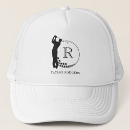 Op maat gemaakte monogram golfswinghoed trucker pet