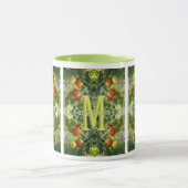 Op maat gemaakte monogram initiaal naam cherrytoma mok (Midden)