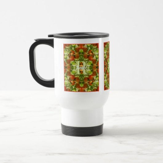 Op maat gemaakte monogram initiaal naam moestuin t reisbeker (Links)