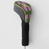 Op maat gemaakte monogram initiaal naam Roze Madel Golfheadcover (Schuin)