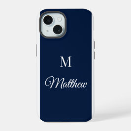 Op maat gemaakte monogram iPhone-hoes iPhone 15 Case