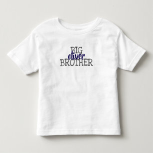 Op maat gemaakte monogram jongens bijpassende broe kinder shirts