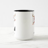 Op maat gemaakte monogram Kerstman mok cadeau voor (Midden)