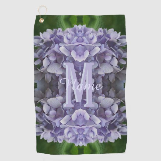 Op maat gemaakte monogram met uw eerste naam Hydra Golfhanddoek (Voorkant)