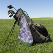 Op maat gemaakte monogram met uw eerste naam Hydra Golfhanddoek (Groen)