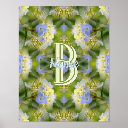 Op maat gemaakte monogram met uw eerste naam Hydra Poster (Voorkant)