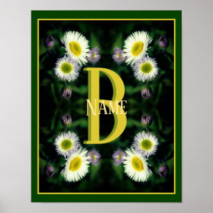 Op maat gemaakte monogram met uw eerste naam margr poster