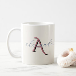 Op maat gemaakte monogram namen cadeau voor koppel koffiemok