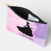 Op maat gemaakte monogram prinses etui (Open)