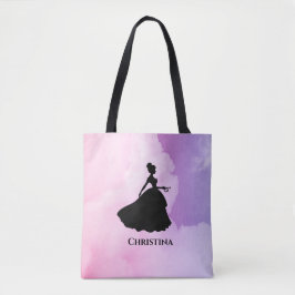 Op maat gemaakte monogram prinses tote bag