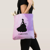 Op maat gemaakte monogram prinses tote bag (Dichtbij)
