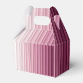 Op maat gemaakte monogram roze verloop verticale f bedankdoosjes (Achterkant)