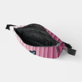 Op maat gemaakte monogram roze verloop verticale h heuptasje (Open)