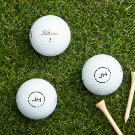 Op maat gemaakte monogram sportgame golfballen